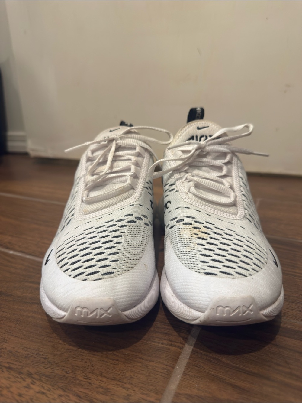 Nike Women’s Air Max 270 Sneakers - White/Black/Gray - Picture 2 of 8